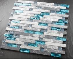 Blue Shell Tile Glass Mosaic Kitchen Backsplash Tiles Sgmt026 Grey Stone Bathroom Tiles Glass Ston Stone Tile Bathroom Mosaic Backsplash Kitchen Stone Bathroom