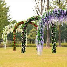 Artificial Wisteria Flowers Vine Silk Flower Wedding Garden Party Hanging Decor Unbranded Hanging Flowers Wedding Hanging Flowers Diy Wedding Flowers