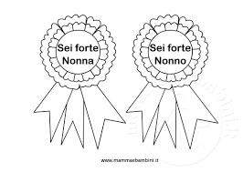 I nonni sono una risorsa importante in casa. Coccarde Con Dedica Per I Nonni Mamma E Bambini