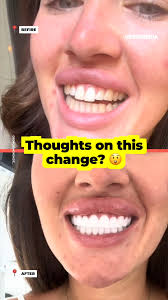 One change and her face changed completely