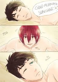 BakaPandy — row-chan: justsourinthings: Rin waking Sousuke...