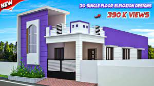 30 Modern Single Floor Elevations For Individual Houses New House Fro Small House Front Design Small House Elevation Design House Balcony Design