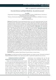 Pdf Exercise Science And Sport Medicine An Ancient Account