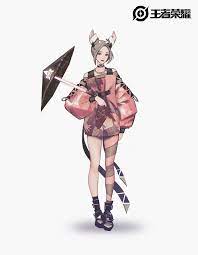 artstation hok 公孙离 无限星赏官 mao she yang rpg character space anime character design