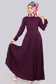 Modaselvim Elbise Pilise Etekli Elbise Lrj502 S Murdum Abaya Tarzi Moda Stilleri Moda Kadin