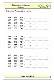 Tausenderbuch tausendertafel 3 klasse zum ausdrucken : Zahlenreihen Uben Bis 1000 I Klasse 3 Mathiki De Zahlenreihen Matheaufgaben Mathe