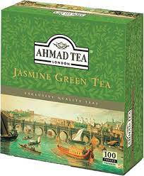 Has been added to your cart. Ahmad Jasmine Green Tea 100 Tagged Tea Bags