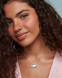 Kendra Scott Elisa Statement Necklace Gold Dichroic Glass