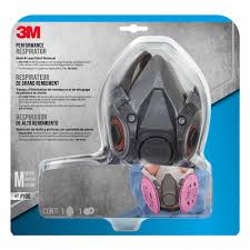 3m medium mold and lead paint removal respirator mask