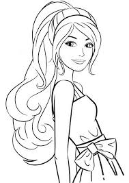I mean, what kind of girls today that don't like this beautiful doll? Barbie With A Dog Coloring Page Free Coloring Library