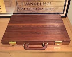 Vintage Attache Wood Wooden Briefcase Business Case Laptop Leather Lined Keys Wooden Bag Wooden Case Wood
