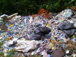 Sampah sarap dan sisa buangan domestik yang dibuang. Tapak Sampah Haram Cemari Kawasan Perindustrian Kelemak Sinar Harian
