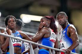 The italians edged britain by 0.01 and canada took bronze in 37.70. Out Then In Us Gets A Reprieve After Mixed Relay Dq
