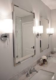 pottery barn acrylic lucite mirrors with rubinet hexis faucets bathroom design bathroom ensuite