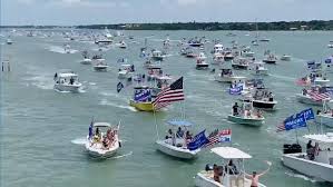 Organizers of the clearwater boat parade said that over 1,600 boats signed up for the event, and that didn't include last minute arrivals and those who joined in along the route. Guinness Confirms It S Reviewing Trump Boat Parade Record Attempt Near Clearwater Wfla