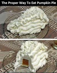 Would You Like Some Pumpkin Pie With Your Whipped Cream Dessert Thanksgiving Pumpkin Pie Funny Pictures Laugh