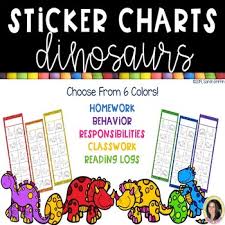 Dinosaur Sticker Charts