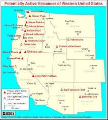 Safe And Unsafe Spots In Future America Volcano Geology Map