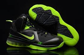 Black And Green Nike Basketball Shoes Nike Air Max Lebron James 9 Black Green Basketball Shoes