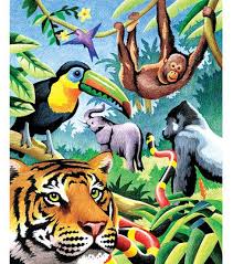 Royal Langnickel Pencil By Number Kit Jungle Animals Joann Jungle Animal Art Animal Paintings Animal Art
