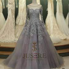 Cheap Wedding Dress Buy Quality Grey Wedding Dresses Directly From China Bridal Gown Suppliers Illusio Grey Wedding Dress Bridal Ball Gown Ball Gowns Wedding
