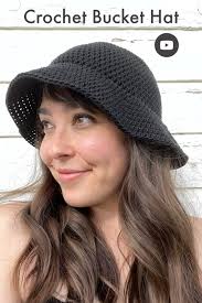Crochet Bucket Hat Crochet Hat With Brim Coco Bucket Hat