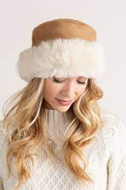 Spanish Shearling Sheepskin Cossack Hat With Toscana Trim Overland Cossack Hat Hat Fashion Retro Outfits