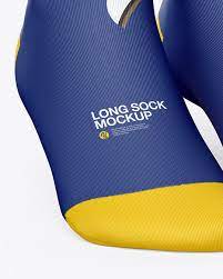 Download Two Socks Mockup In Apparel Mockups On Yellow Images Object Mockups