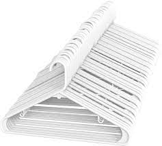 I'm in need of tons of hangers for clothes, both cheap and nice ones. Amazon Com Sharpty Plastic Hangers Clothing Hangers Ideal For Everyday Standard Use White 60 Pack Home Kitchen