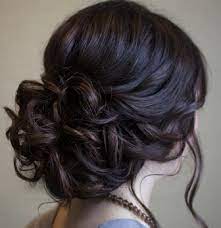 Chic Messy Wedding Updo For Straight Hair Hair Styles Wedding Hairstyles Wedding Hair And Makeup