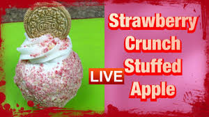 Strawberry Crunch Chocolate Stuffed Apples Youtube