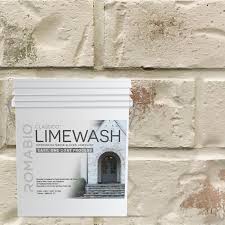 Romabio 4 Gal Riposo Beige Limewash Interior Exterior Paint 101156 The Home Depot Brick Exterior House Exterior Paint Limewash