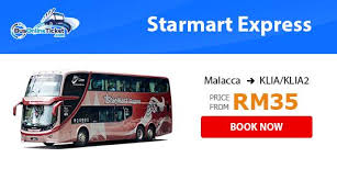 It's possible to travel directly from klia or klia2 to melaka, but bus schedules are irregular. Starmart Express Bus Ticket Online Fast Easy Busonlineticket Com