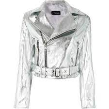 Manokhi Leather Biker Jacket 1 170 Liked On Polyvore Featuring Outerwear Jackets Grey Grey Jack Biker Jacket Fringe Leather Jacket White Leather Jacket