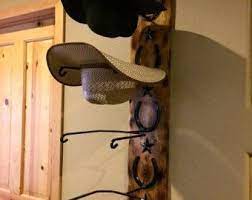Cowboy Hat Rack Horseshoe Hat Rack Country Western Home Decor Western Decor Cowboy Hat Rack Cowboy Hats Hat Rack