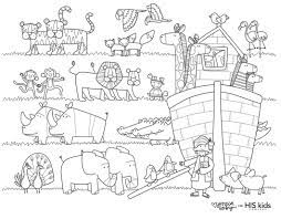 The animals walk two by two, male and female. Noah S Ark Free Coloring Page His Kids Company