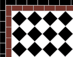 Free delivery and returns on ebay plus items for plus members. Black White 5cm Mosaic Path With Red And Black Line Border Mosaics By Post