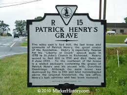 Image Detail For Patrick Henry S Grave R 15 Marker History Native American Heritage Native American History Native American Peoples