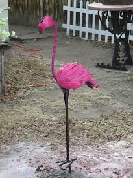 Metal Flamingo Yard Art On Etsy 79 99 Flamingo Yard Art Yard Art Metal Yard Art