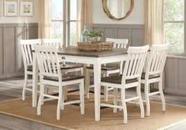 Keston White 7 Pc Square Counter Height Dining Room Find Affordable Dining Roo Counter Height Dining Room Tables Counter Height Dining Sets Dining Room Sets