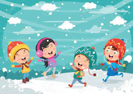 We suggest printing the pages in color and laminating for durability. Vector Illustration Of Winter Scene With Kids Playing Royalty Free Cliparts Vectors And Stock Illustration Image 96843182