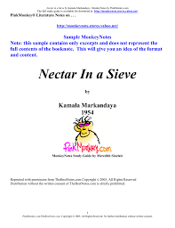 Published by stellar classics printed and manufactured in the united states of america work without hope draws nectar in a sieve, and hope without an object cannot live. Nectar In A Sieve Monkeynotes