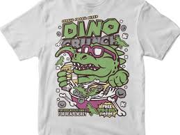 This logo is compatible with eps, ai, psd and adobe pdf formats. Dino Crunch Commercial Use T Shirt Design Buy T Shirt Designs