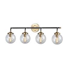 Black And Gold Bathroom Vanity Light Nyx Vanity Elk Lighting Vanity Lighting Modern Vanity Lighting