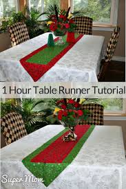 One Hour Table Tutorial Beginner Sewing Projects Easy Table Runner Tutorial Table Runners