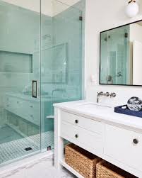 Paint the underside of a bathroom sink apple green. 33 Modern Coastal Bathrooms With Classic Style