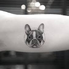Black And Grey Dog Tattoo Tiny Tattoo Black And Grey Tattoo Pug Tattoo By Sanghyuk Ko Dog Tattoos Pug Tattoo Animal Tattoos
