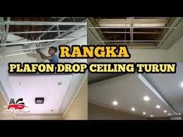 Oleh itu kita akan memberikan informasi tentang rancangan rumah minimalis terbaru. Tutorial Cara Membuat Rangka Plafon Drop Ceiling Turun Trap Turun Youtube