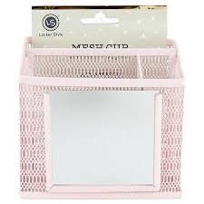 Locker Style Mesh Utility Cup With Mirror Blush Target School Locker Organization School Locker Decorations Lockers