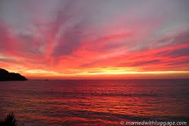 While In Barra De Navidad Mexico We Captured The Sunset Lighting The Sky And Sea On Fire It Made For A Perfect View To Sit And Admire Sunset Mexico Pictures